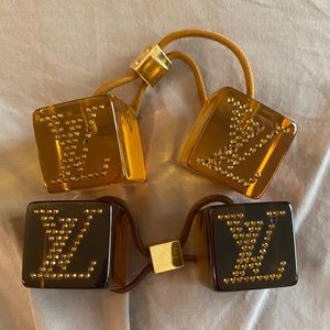 Authentic Louis Vuitton Cube Hair Ties